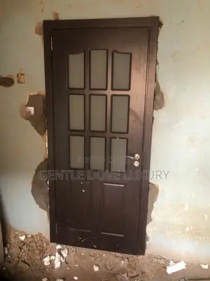 3ft Kitchen Wooden Door With Half Glass Hard Wood Product