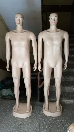 Male Plastic Bald Head Display Dummy