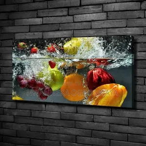 Fresh Fruit Vegetables in Water Large Wall Pictures
