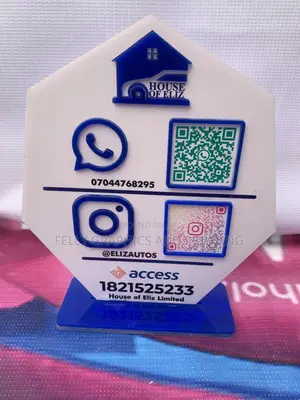 Account / Social Media Plaque