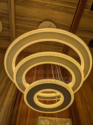 Simple Acrylic Metal Circle Dining Pendant Lamp