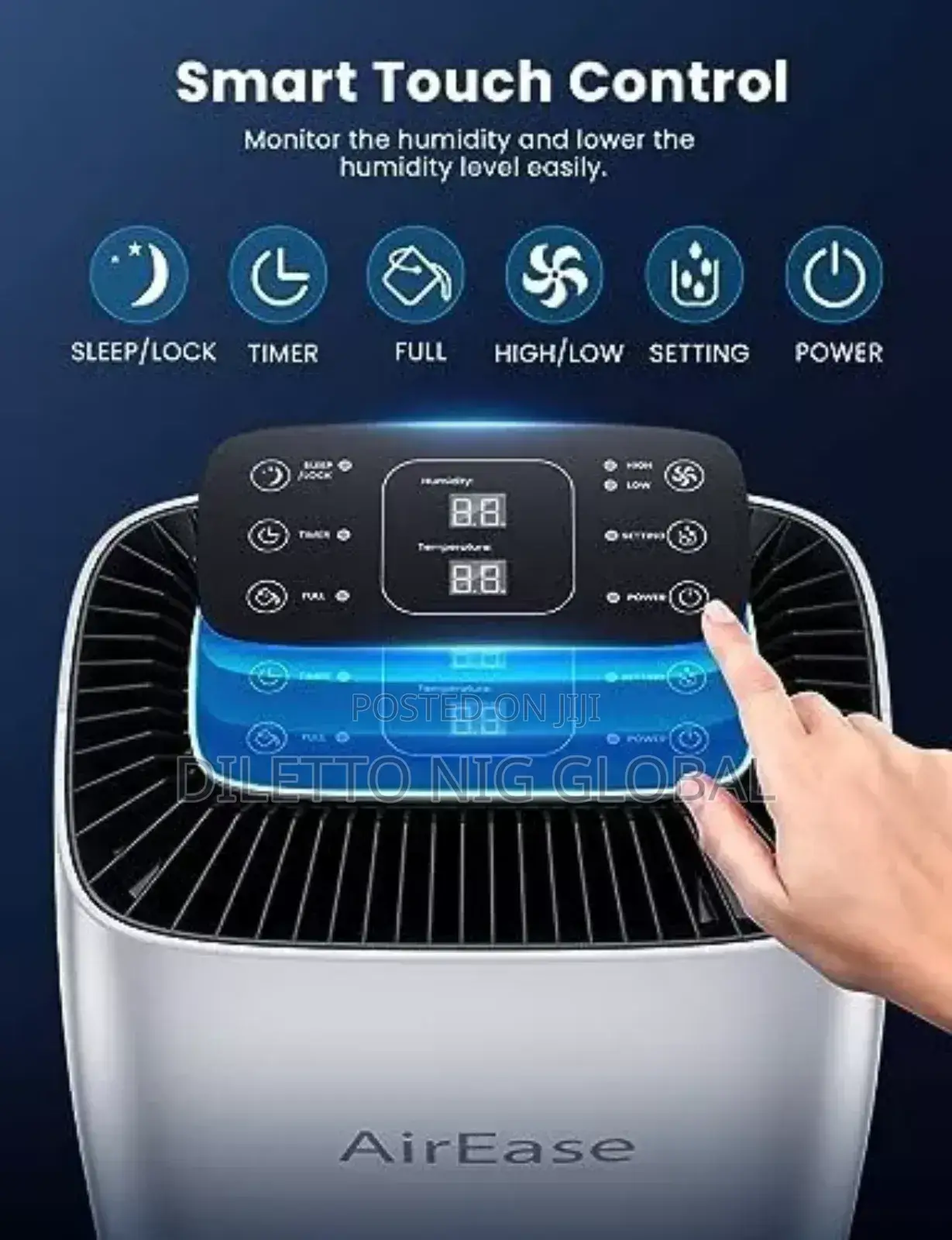 Air Ease 12l Digital Dehumidifier