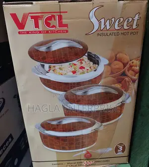 Set of 3 Dinner Serving Food Storage