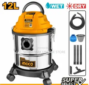 Ingco Wet and Dry Vacuum Cleaner 12l 1000w