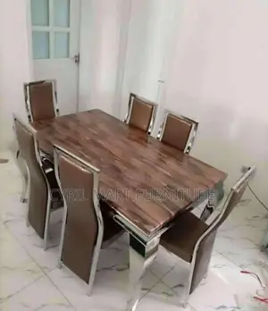 Marble Dining Table 6 Sitter
