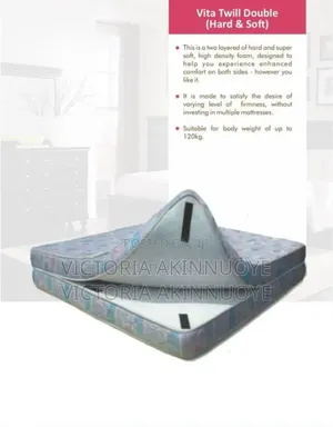 Vita Twill Double Mattress 6by6by10