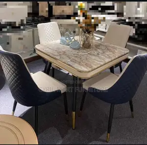 Pin Leg Marble by 4 Seater