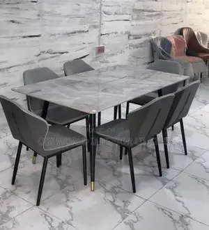 Marble Dining Table Set by 6 Seaters