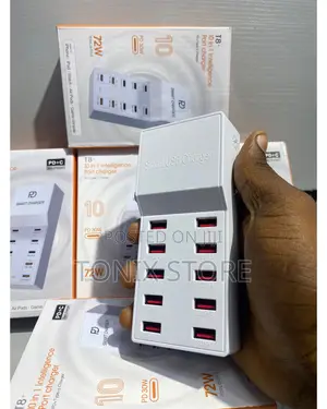 10 In1 Intelligence USB Port Charger