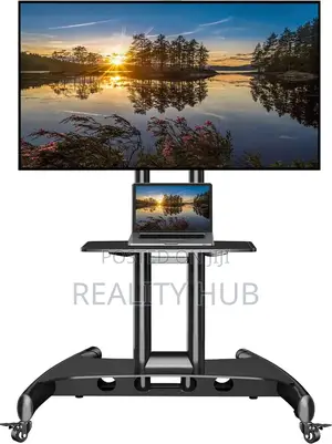 Heavy Duty Mobile Tv Stand With Wheels - 32" to 75"
