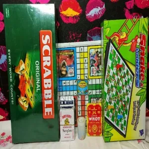 Scrabble+Ludo+Snake and Ladder+Whot Card+Joker Card 5in1game