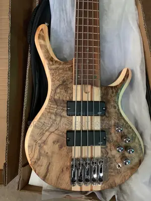 Quality Luxars Five String Active Bass Guitar