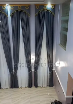High Pop to Floor Gray Turkish Curtain