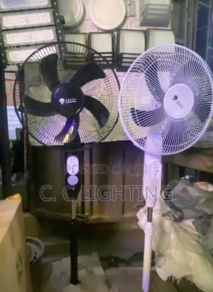 Rechargeable Solar And Electricity Standing Fan 16 Inches