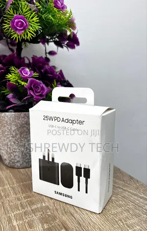 Authentic 25 Watts Samsung PD Adapter, C-C Cable Included
