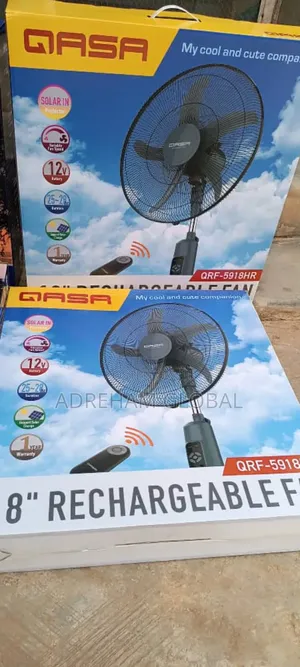 Qasa 18 Inches Rechargeable Standing Fan With Remote