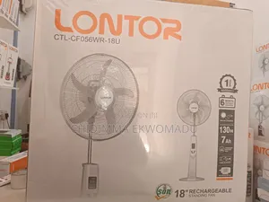 18" Lontor Rechargeable High Speed Fan CTL-Cf056wr-18u