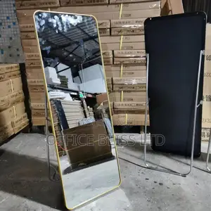 Wall / Standing Tiny Frame Beauty Mirror - Yellow Frame