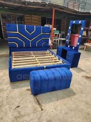 Standard Blue Coloured 6by6 Bed Stand.