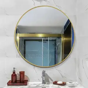 Wall Mounted Round Gold Frame Mirrors