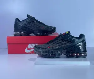 Original Nike Air Max Plus 3 Black Reflective Silver Sneaker