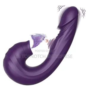 3-in-1 USB Rechargeable G Spot Clitoris Purple Vibrator