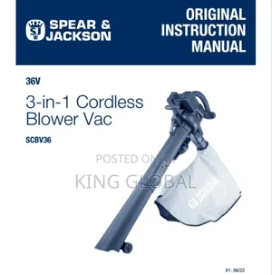 Original 3-in-1 Cordless Blower With Vacuum Cleaner