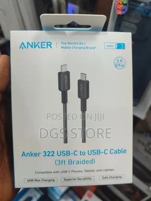 Anker 322 Usb C to Usb Cable 3ft Braided
