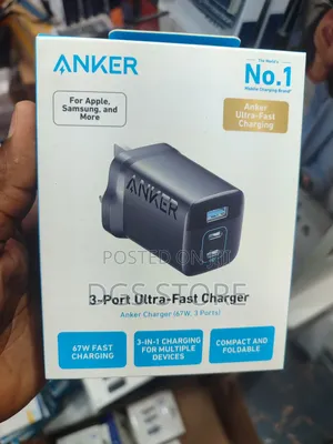 Anker 3 Port Ultra Fast Charger 67w 3 Ports