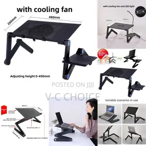 T9 Adjustable Laptop Desk Stand Portable Aluminum