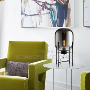 Amber Glass Table Lamp for Modern Homes