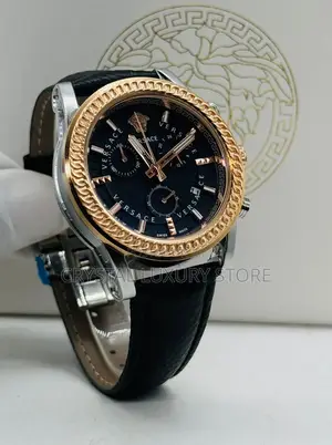 High Quality Versace Genuine Leather Wristwatch
