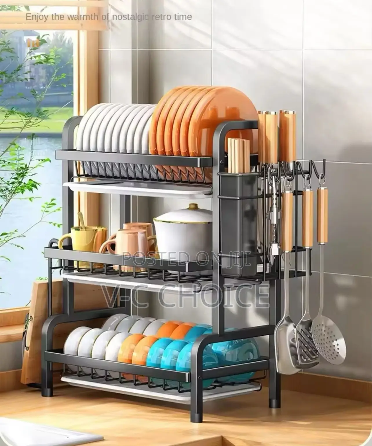 Original Standing Multi-Functional Dish Drying Rack 3 Layer