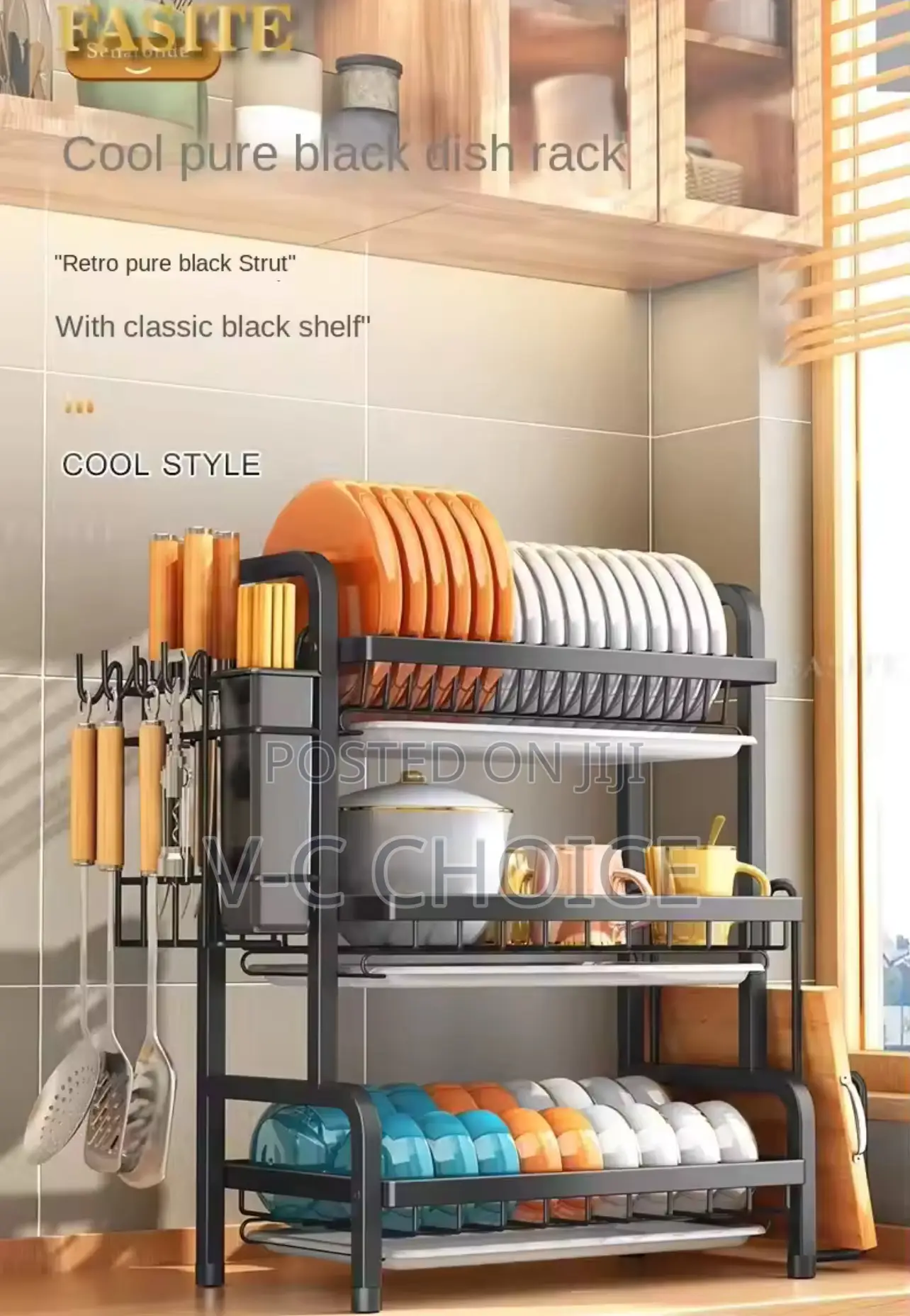 Original Standing Multi-Functional Dish Drying Rack 3 Layer
