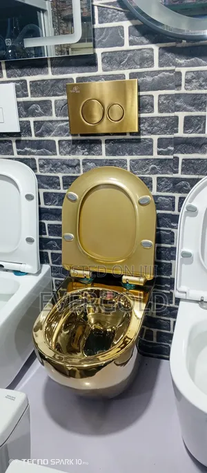 Gold Conceal Water Closet With Complete Accessories