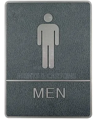 Male Bathroom Sign. ;:,:;:
