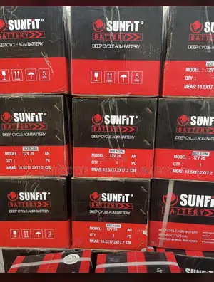 Professional Solar Battery Vendor. 12v-26ah Sunfit Solar AGM