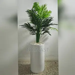 Artificial Palm Plants With Fiberglass Pot | 180cm Height