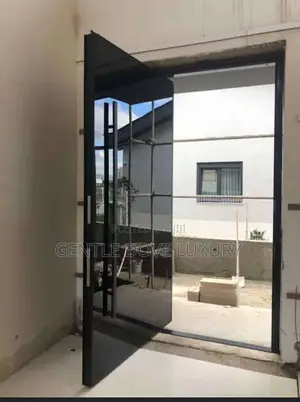 4ft by 7ft Pivot Door With Smart Unlock Fixed