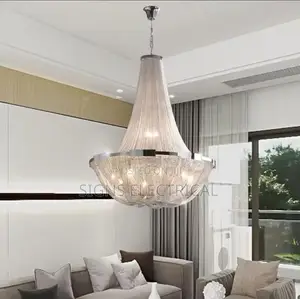 Large Modern Italian Light Luxury Aluminum Tassel Lamp