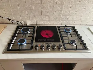 90 Cm Built-in Gas Cooker 5 With Electric Burner Stainless