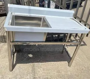 Industrial Single Sink With Side Work Station