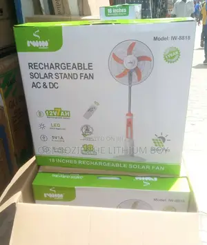 18inches Iwin Solar and Nepa Rechargeable Standing Fan