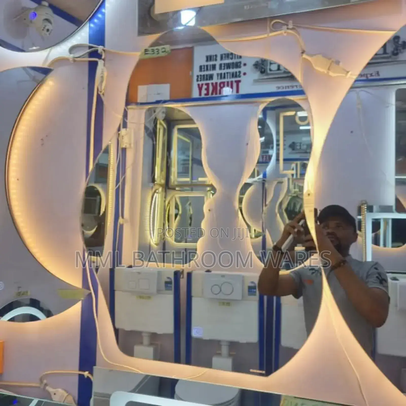Amoeba Backlit Led Mirrors 80cmx60cm