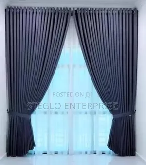 Grey Coloured Matte Curtains