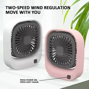 Square Usb Rechargeable Personal Fan for Desk Adjustable Fan