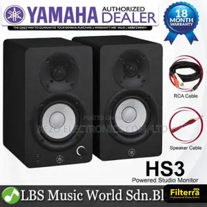Yamaha Hs3 Studio Monitor Black Color