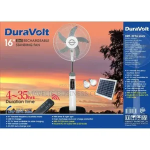 Duravolt Rechargeable Fan 16"