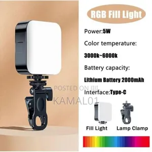 Pocket RGB Portable LED Ring Light Light