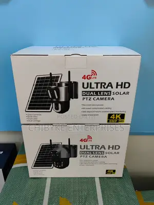 Ultra Hd Dual Lens Solar PTZ Camera Ubox App